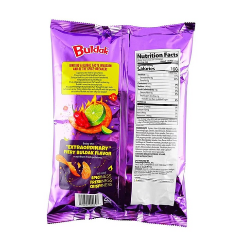 Buldak Potato Chips Habanero Lime Flavor