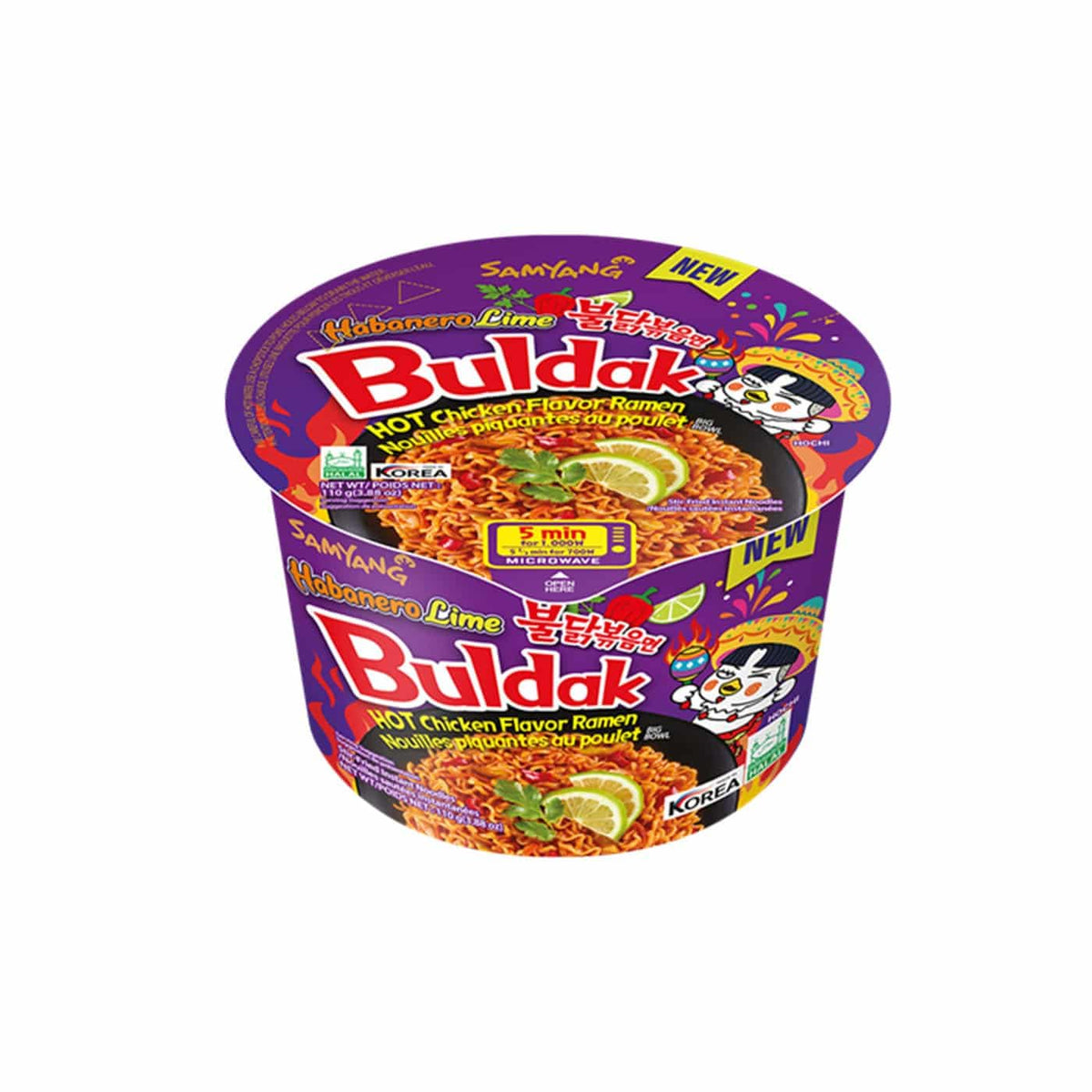 Buldak Ramen Habanero Lime Flavor Big Bowl