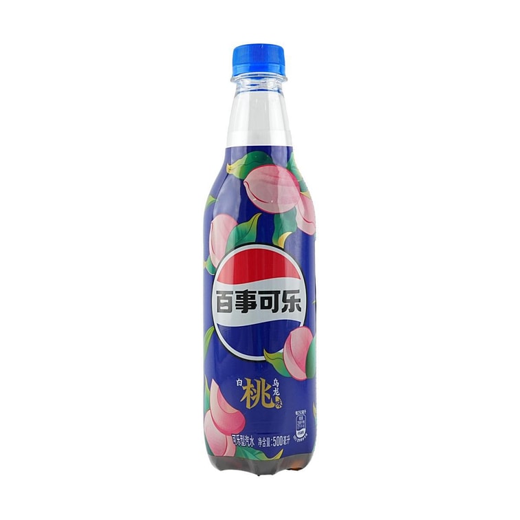 Pepsi White Peach Oolong Flavor Bottle