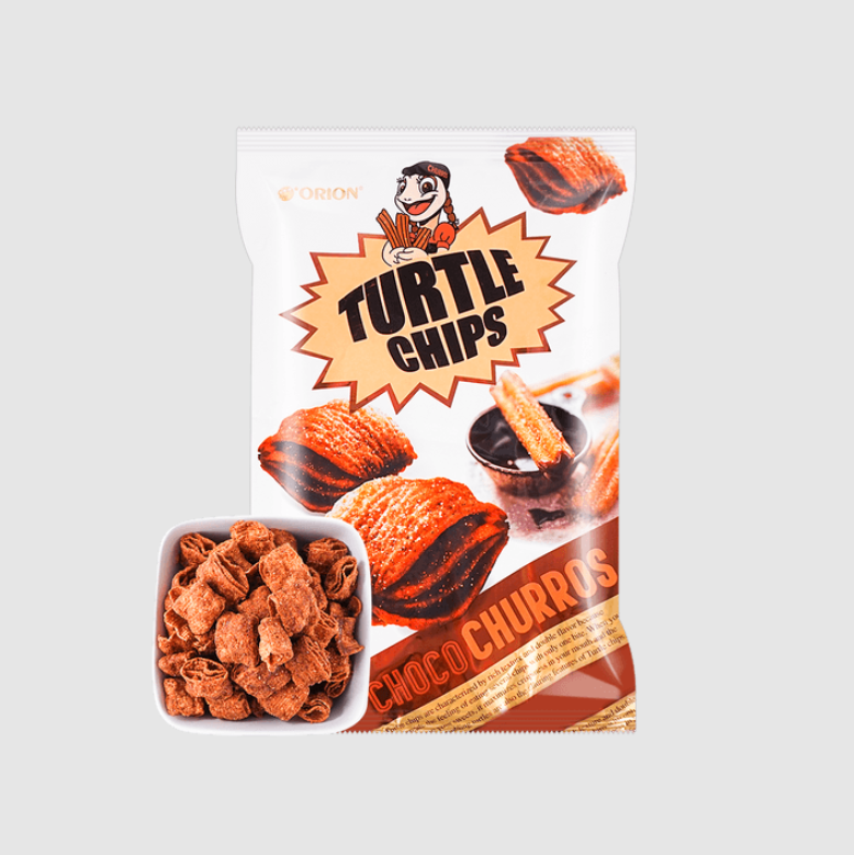 Orion Turtle Chips Choco Churros Flavor
