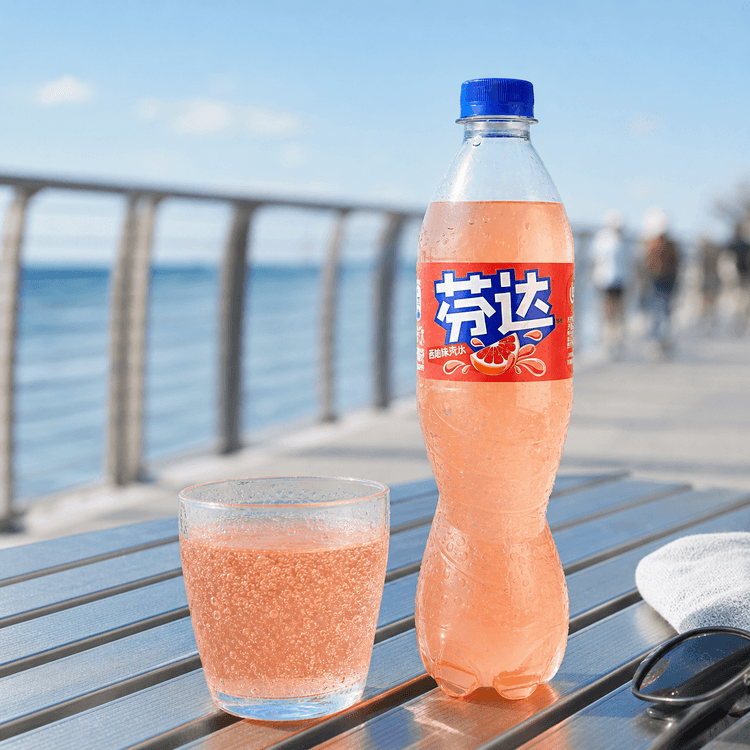 Fanta Grapefruit Flavor Bottle