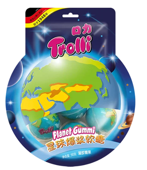 Trolli Filled Gummies Planet Bag
