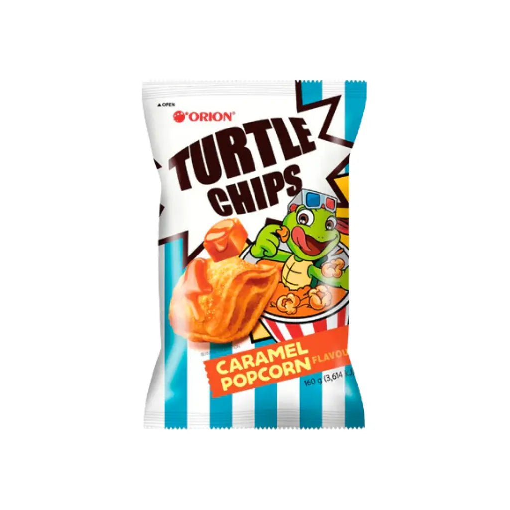Orion Turtle Chips Caramel Popcorn Flavor