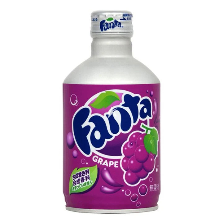 Fanta Grape Flavor Bottle Can