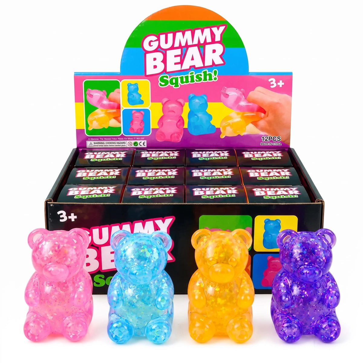 Glitter Squishy Bear (No Logo)