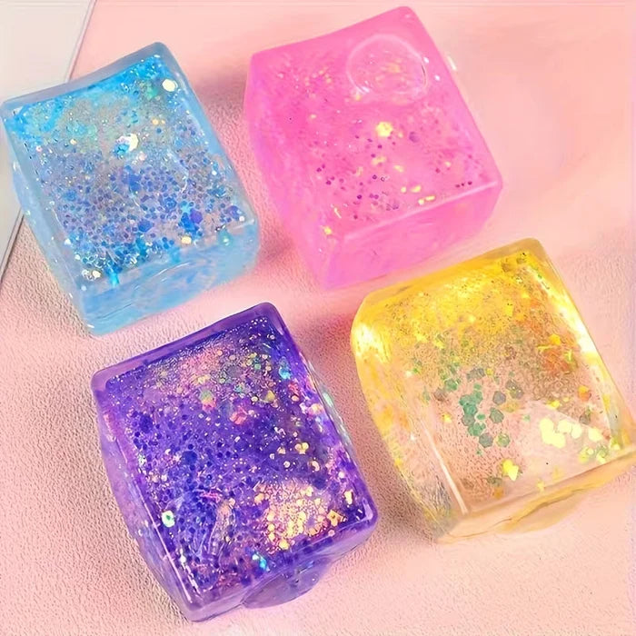Glitter Squishy Cube
