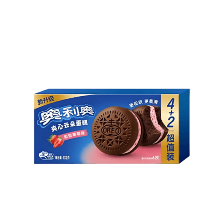 Oreo Cloud Cakes Strawberry Flavor