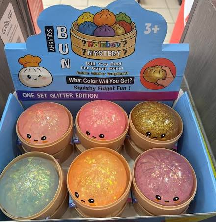 Pastel Glitter Dumpling Squishy Blind Box