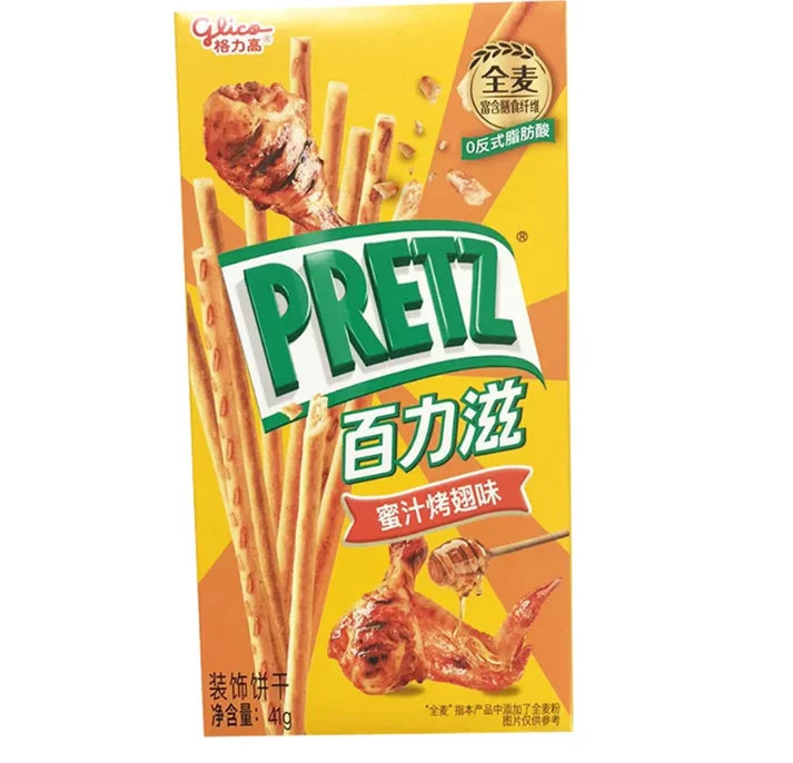 Glico Pretz Honey BBQ Chicken Wings Flavor