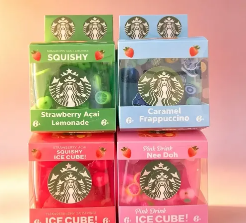 Squishy Cube Starbucks with Logo