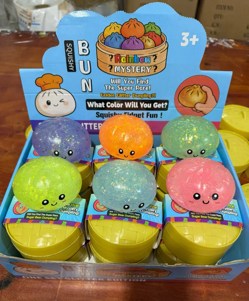 Super Glitter Dumpling Squishy Blind Box