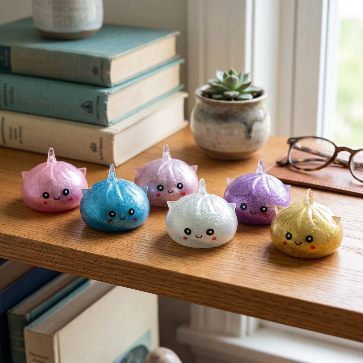 Unicorn Glitter Squishy Dumpling