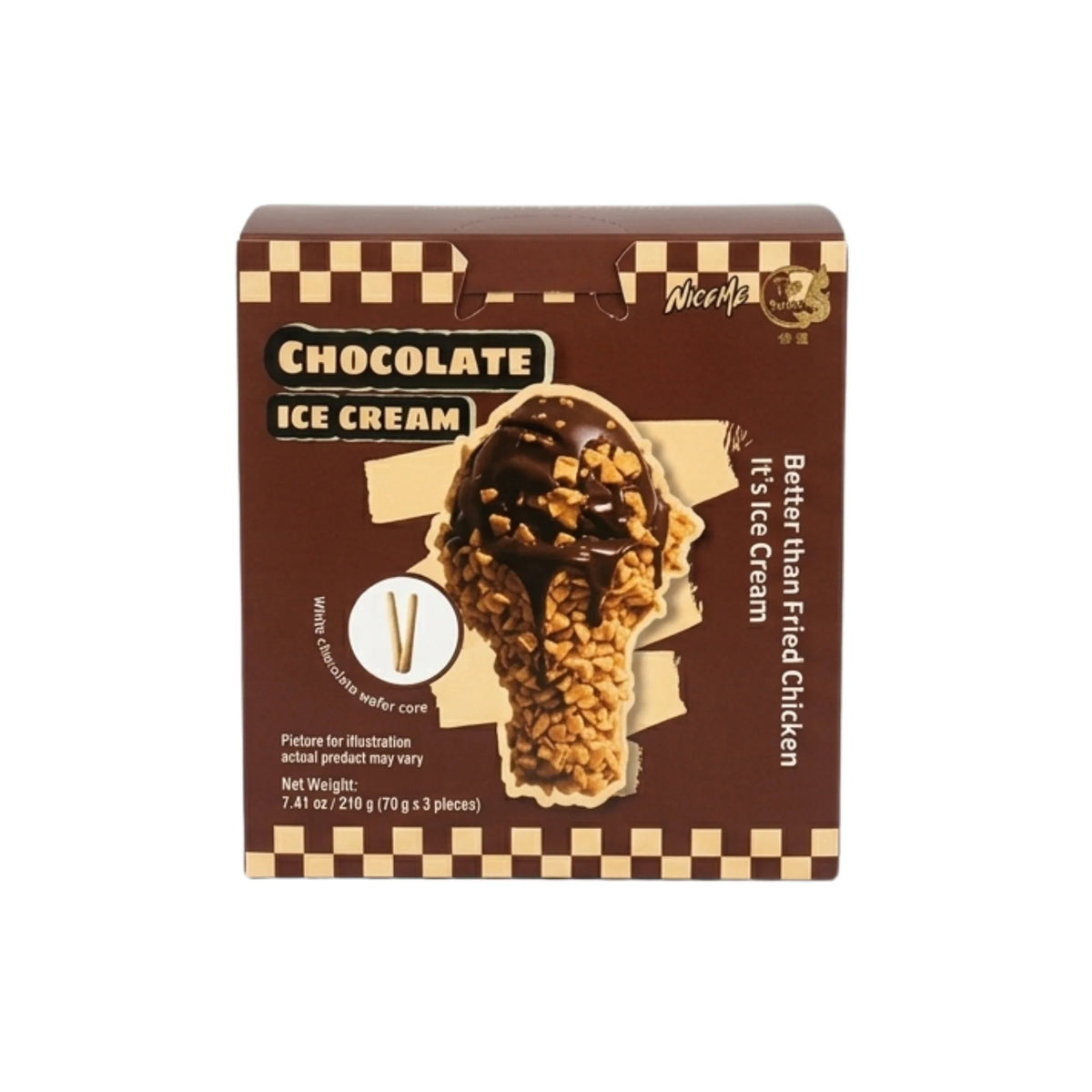 NiceMe Fried Cluckin Ice Cream Chocolate Flavor