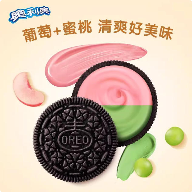 Oreo Crystal Grape Peach Flavor