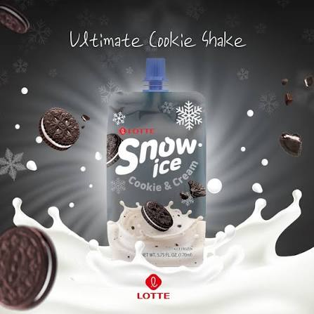 Lotte Seoleim Soft Serve Cookies and Cream Flavor