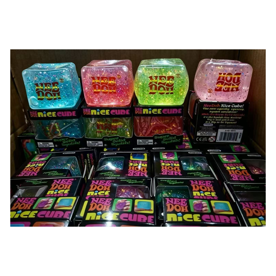 Needoh Glitter Squishy Cube