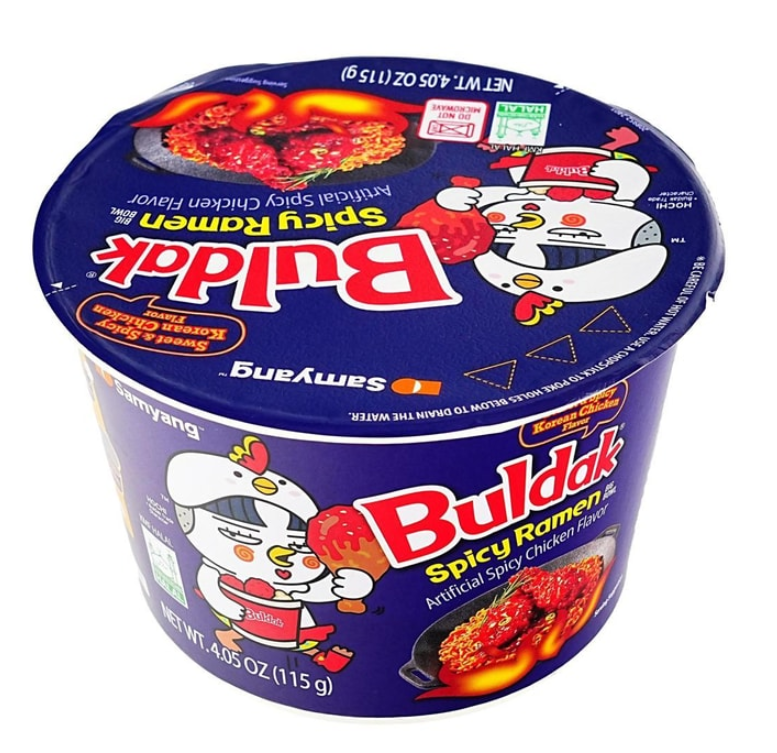 Buldak Artificial Spicy Chicken Flavor Ramen Sweet&Spicy Korean Chicken Flavor (6 Big Bowls)