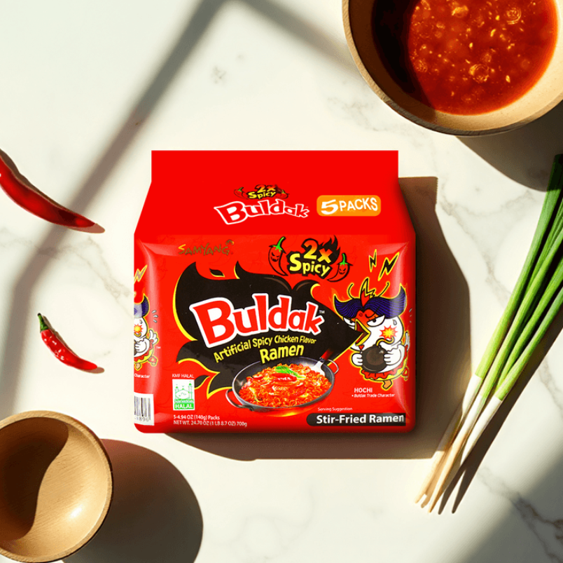 Buldak Artificial Spicy Chicken Flavor Ramen 2X Spicy