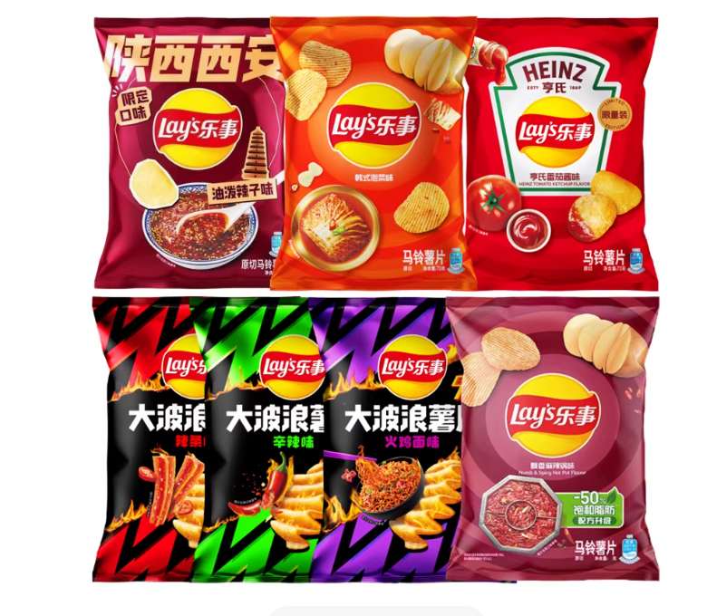 Lay’s Wavy Chips-（Buldak）Spicy Chicken Ramen Flavor
