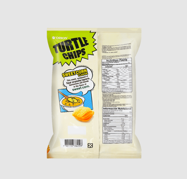 Orion Turtle Chips Sweet Corn 