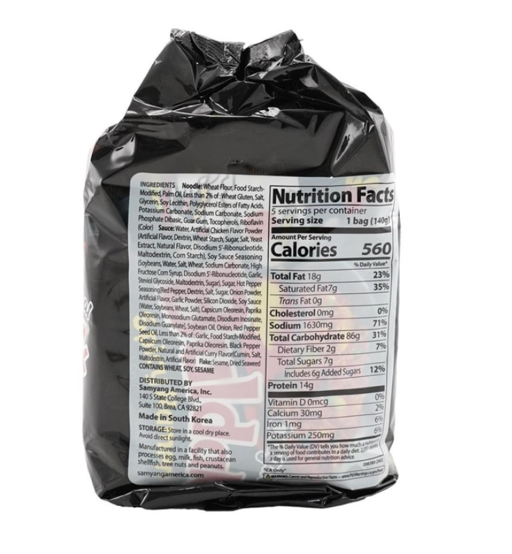 Buldak Artificial Spicy Chicken Flavor Ramen Original  8bundles*5bags*140g