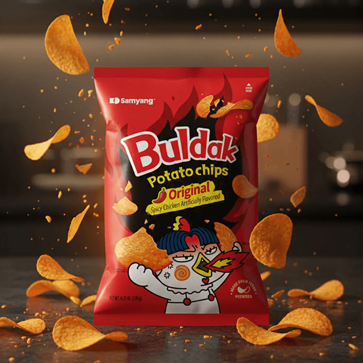 Buldak Chips Artificial Spicy Chicken Flavor 